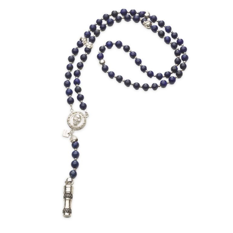 Collier Bouddhiste Népalais 70cm - Perles En Bois Et Pendentif Métal Rond - Homme/femme - Neuf Sans Emballage